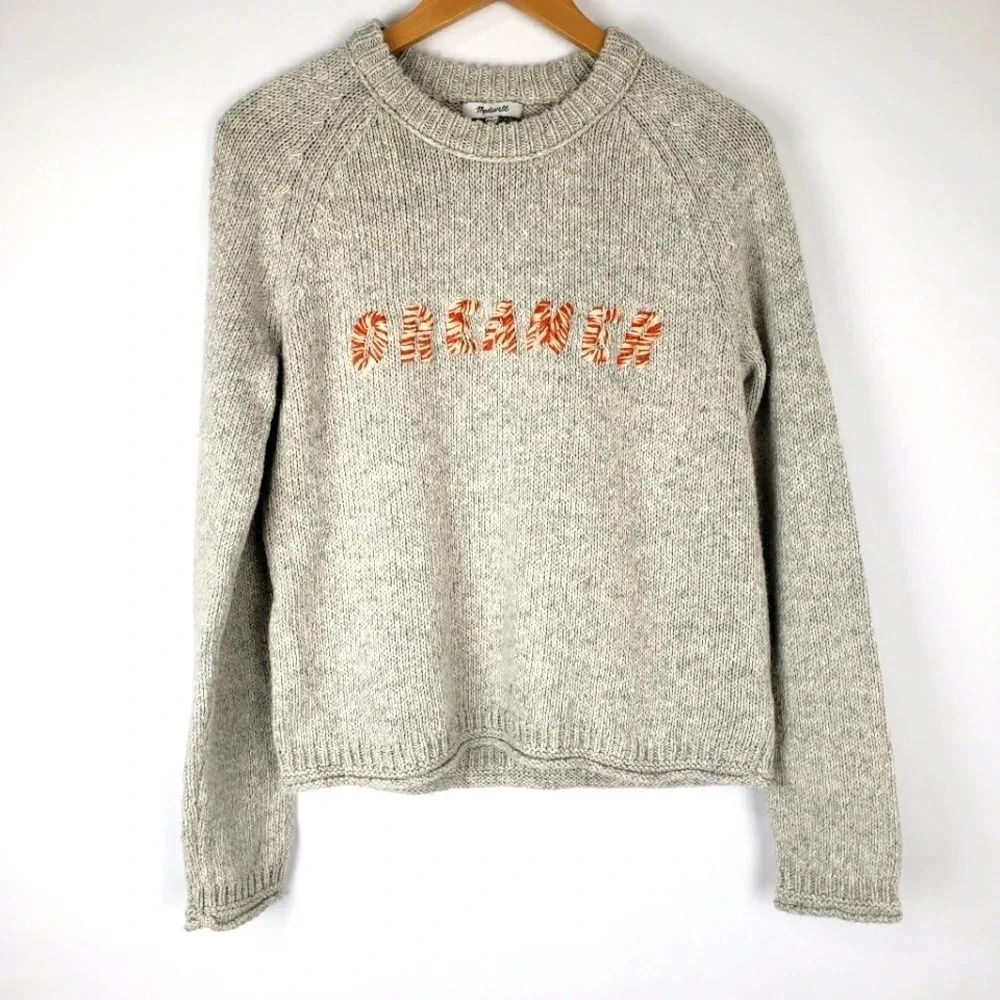 Madewell Dreamer Embroidered Keaton Sweater